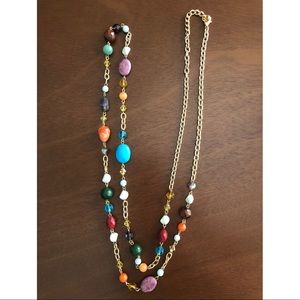 45” Bead and Stone Necklace